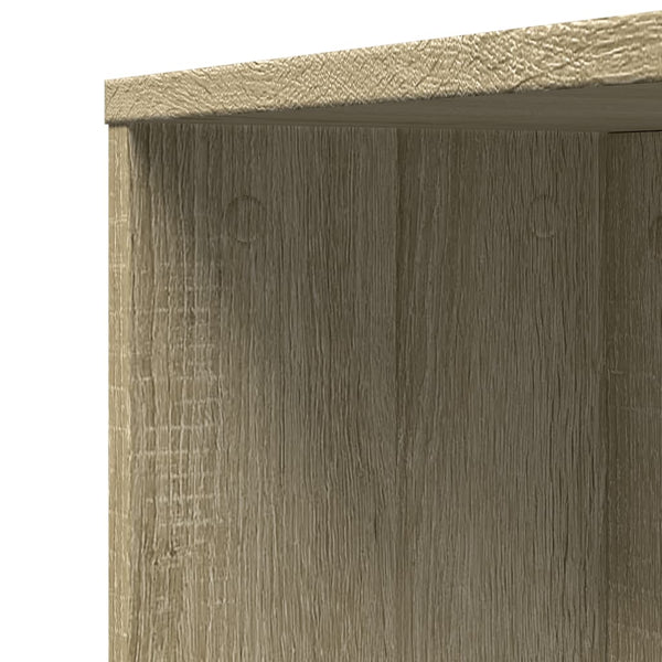 Sonoma-Eiche schmaler Badezimmerschrank auf Rollen Gellerd (Holz)