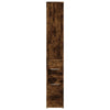 Savutammi schmaler Badezimmerschrank mit Rollen Gellerd (Holz)