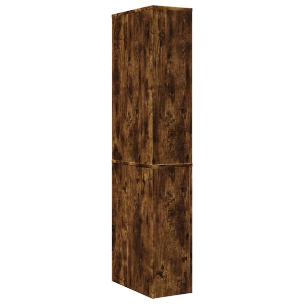 Savutammi schmaler Badezimmerschrank mit Rollen Gellerd (Holz)