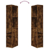 Savutammi schmaler Badezimmerschrank mit Rollen Gellerd (Holz)