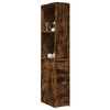 Savutammi schmaler Badezimmerschrank mit Rollen Gellerd (Holz)