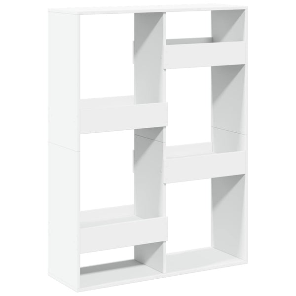 Weißes Bücherregal Brandusha 100x33x135cm (Spanplatte)
