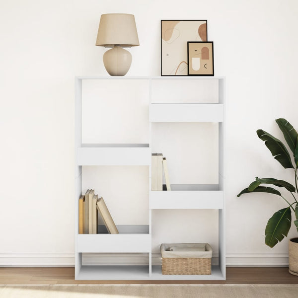 Weißes Bücherregal Brandusha 100x33x135cm (Spanplatte)