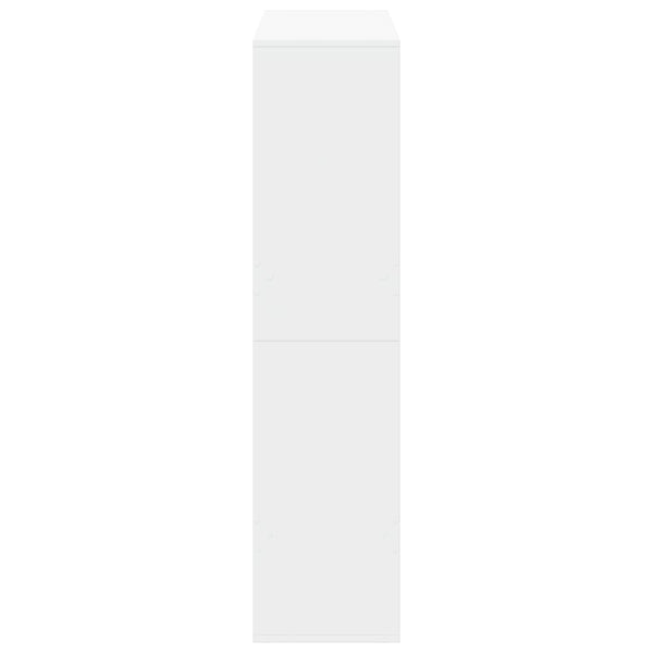 Weißes Bücherregal Brandusha 100x33x135cm (Spanplatte)
