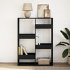 Schwarzes Bücherregal Brandusha 100x33x135cm (Holz)