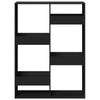 Schwarzes Bücherregal Brandusha 100x33x135cm (Holz)