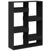 Schwarzes Bücherregal Brandusha 100x33x135cm (Holz)