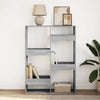 Graues Bücherregal Brandusha 100x33x135cm (Holz)