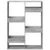 Graues Bücherregal Brandusha 100x33x135cm (Holz)
