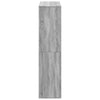 Graues Bücherregal Brandusha 100x33x135cm (Holz)