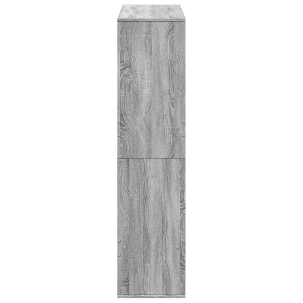 Graues Bücherregal Brandusha 100x33x135cm (Holz)
