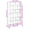 Antoanete Raumteiler aus Altholz 100x33x187,5cm (Holz)