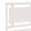 Bettgestell Weiß Überlänge ohne Matratze Nichita 160x210cm (Massivholz)