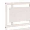 Bettgestell Weiß Überlänge ohne Matratze Nichita 160x220cm (Massivholz)