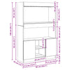 Weißer Schrank Talpau 92x33x140cm (Holz)