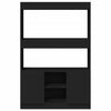 Schwarzer Schrank Talpau 92x33x140cm (Holz)