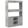 Betongrauer Schrank Talpau 92x33x140cm (Holz)