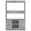 Betongrauer Schrank Talpau 92x33x140cm (Holz)