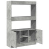 Betongrauer Schrank Talpau 92x33x140cm (Holz)