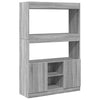 Grauer Schrank Talpau 92x33x140cm (Holz)