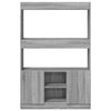 Grauer Schrank Talpau 92x33x140cm (Holz)