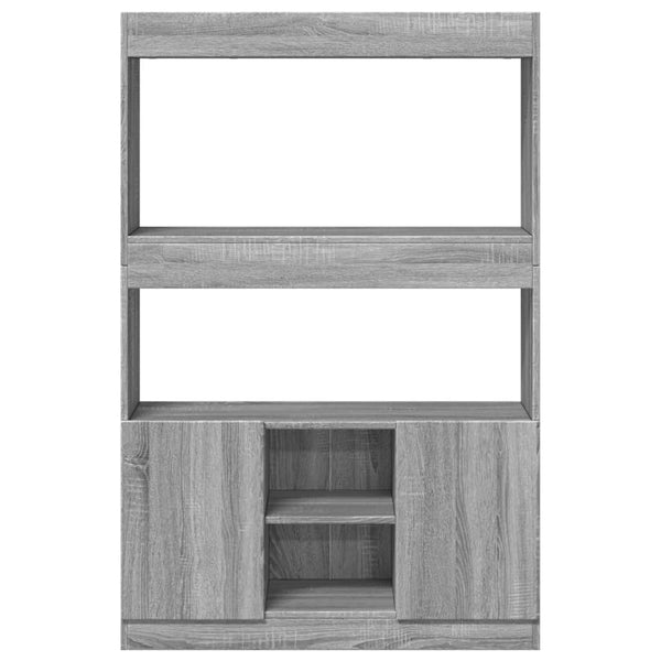 Grauer Schrank Talpau 92x33x140cm (Holz)