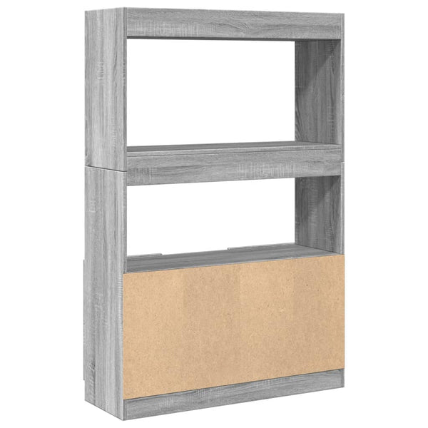 Grauer Schrank Talpau 92x33x140cm (Holz)