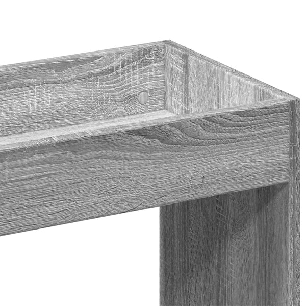Grauer Schrank Talpau 92x33x140cm (Holz)