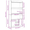 Weißer Schrank Talpau 92x33x180cm (Holz)