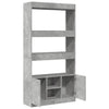 Betongrauer Schrank Talpau 92x33x180cm (Holz)
