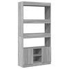 Grauer Schrank Talpau 92x33x180cm (Holz)