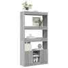 Grauer Schrank Talpau 92x33x180cm (Holz)