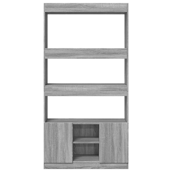 Grauer Schrank Talpau 92x33x180cm (Holz)