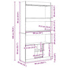 Alter Holzschrank Talpau 92x33x180cm (Holz)