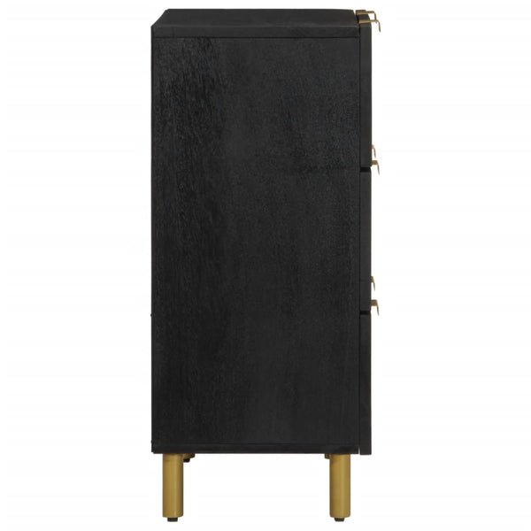 Schwarze Anrichten Stanculescu 60x33x75cm (2 Stück konstruiertes Holz)