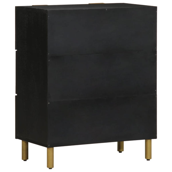 Schwarze Anrichten Stanculescu 60x33x75cm (2 Stück konstruiertes Holz)