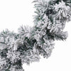 Grüne Weihnachtsgirlande mit LED-Leuchten Muazil 5 m (PVC)