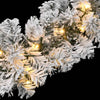 Grüne Weihnachtsgirlande mit LED-Leuchten Muazil 5 m (PVC)