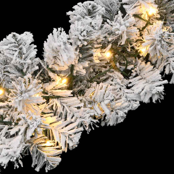 Grüne Weihnachtsgirlande mit LED-Leuchten Muazil 5 m (PVC)