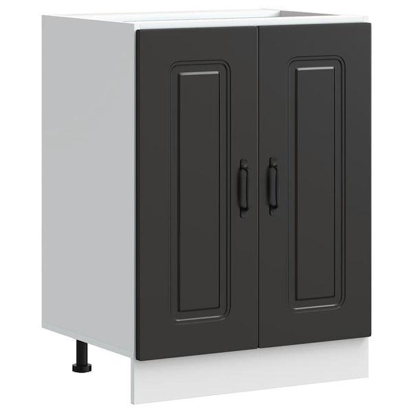 Waschtischunterschrank Kalmar Tacue schwarz 60x46x81,5cm