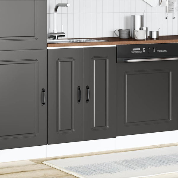 Waschtischunterschrank Kalmar Tacue schwarz 60x46x81,5cm