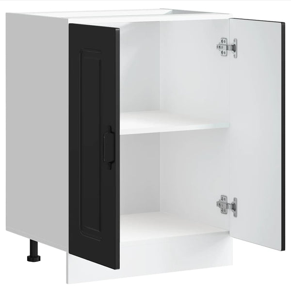 Waschtischunterschrank Kalmar Tacue schwarz 60x46x81,5cm