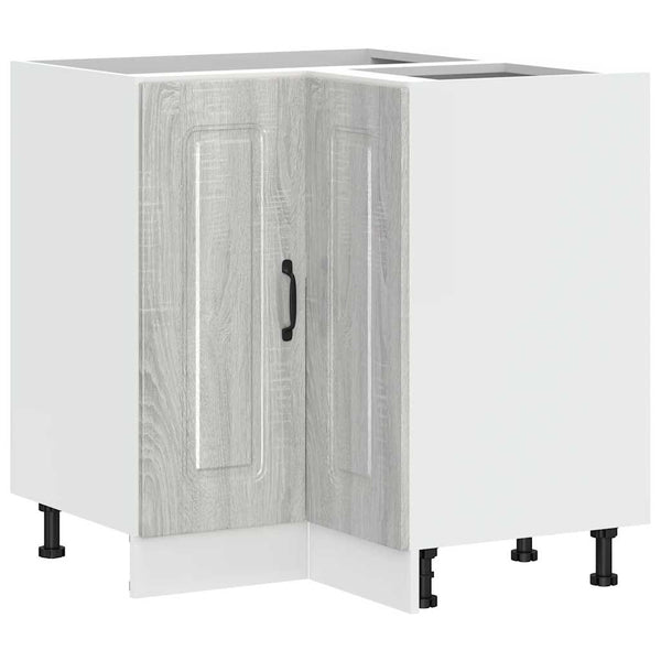 Grauer Kücheneckskaff Tacue (Sonoma-Holz)