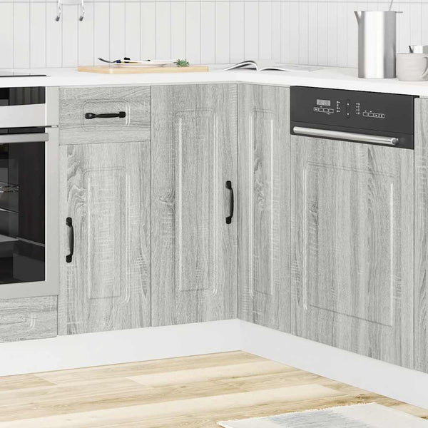 Grauer Kücheneckskaff Tacue (Sonoma-Holz)