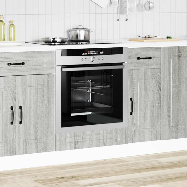 Grauer Ofenschrank Kalmar Tacue (Sonoma-Holz)