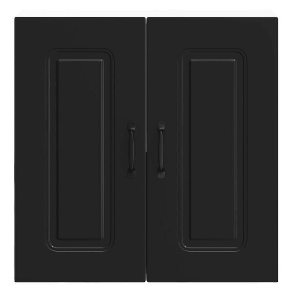 Tacue Kalmar schwarzer Küchenoberschrank (Holzoptik)