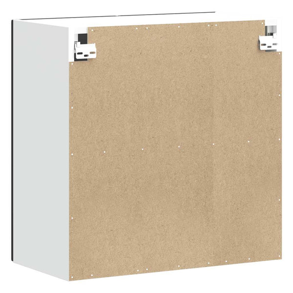 Tacue Kalmar schwarzer Küchenoberschrank (Holzoptik)