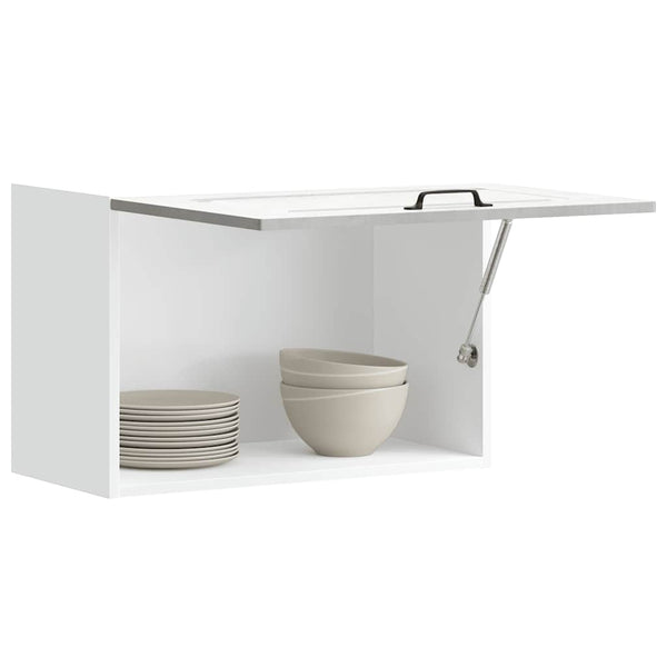 Tacue grauer Küchenoberschrank (Holzdesign)