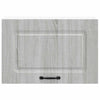 Grauer Tacue Wandschrank für die Küche (Holzdesign)
