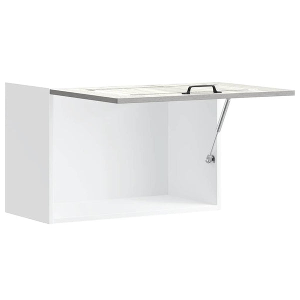 Grauer Tacue Wandschrank für die Küche (Holzdesign)